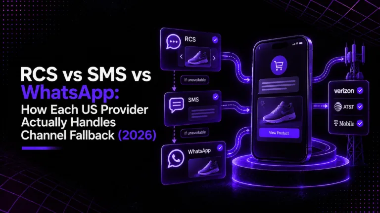 RCS vs SMS vs WhatsApp: How Each US Provider Actually Handles Channel Fallback (2026)
