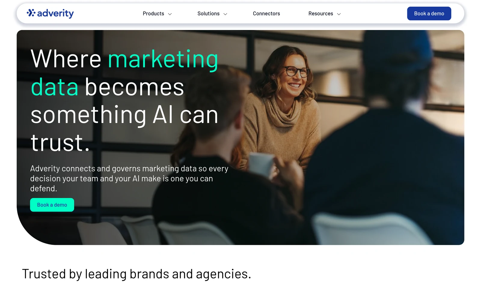 Adverity homepage