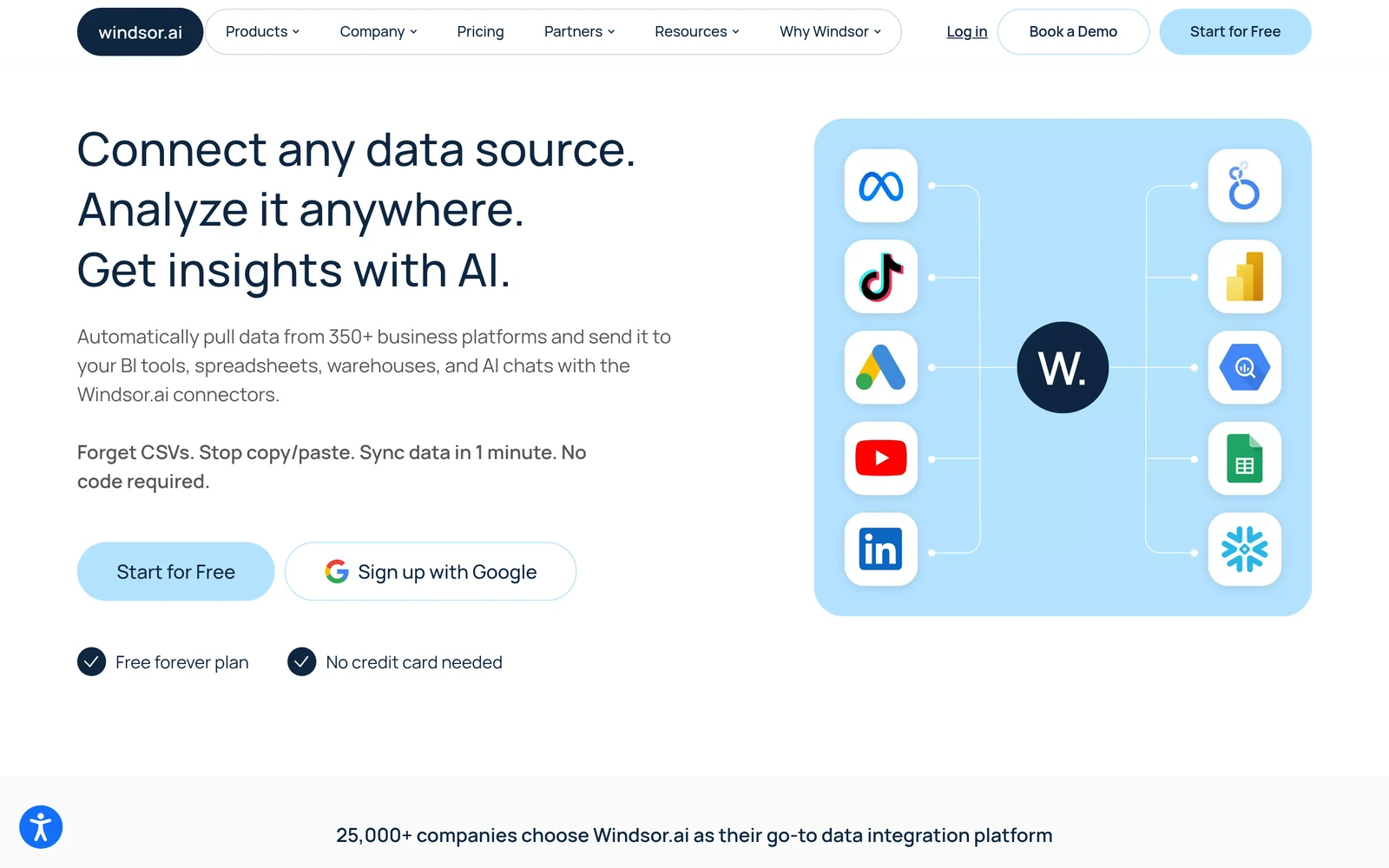 Windsor.ai homepage